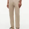 Pantaloni Dobby cu talie elastică Pantaloni Dobby cu talie elastică