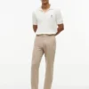 Pantaloni Dobby cu talie elastică Pantaloni Dobby cu talie elastică