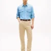 Pantaloni drepți cu 5 buzunare Pantaloni drepți cu 5 buzunare
