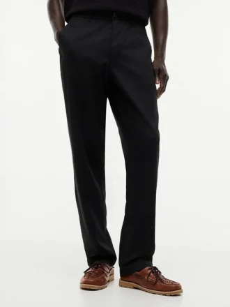 Pantaloni fără nasturi, croi regular Pantaloni fără nasturi, croi regular