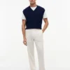 Pantaloni fără nasturi, croi regular