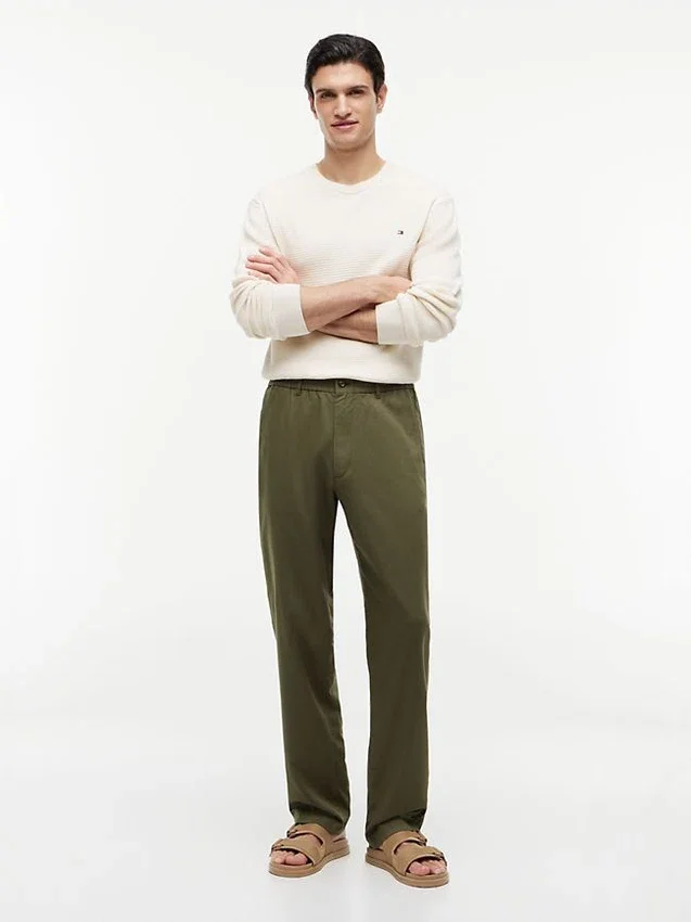 Pantaloni fără nasturi, croi regular Pantaloni fără nasturi, croi regular