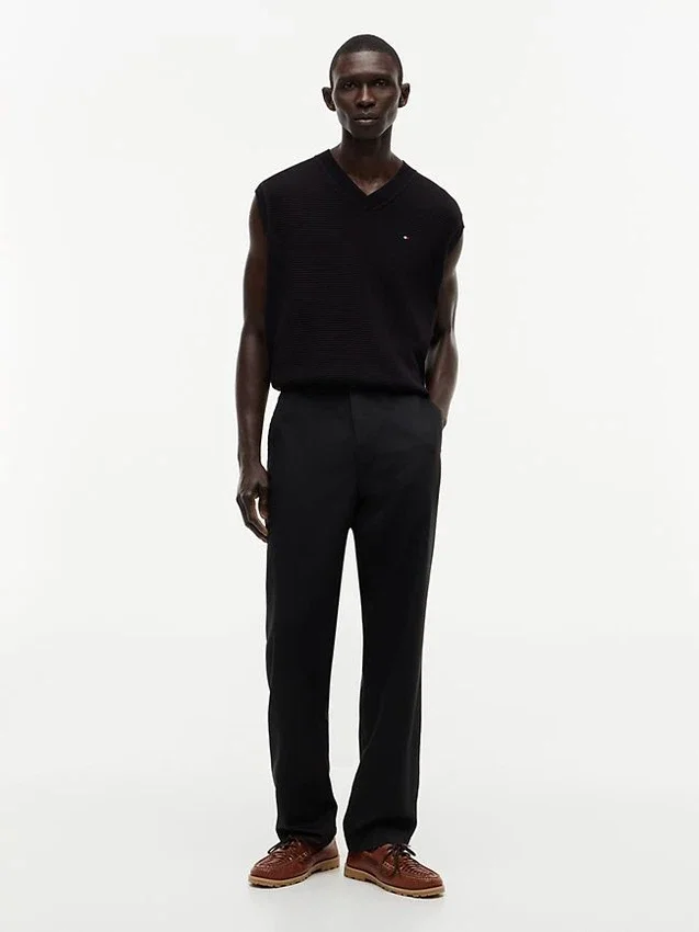 Pantaloni fără nasturi, croi regular Pantaloni fără nasturi, croi regular