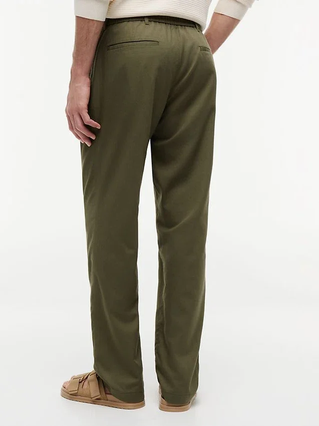 Pantaloni fără nasturi, croi regular Pantaloni fără nasturi, croi regular