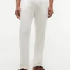 Pantaloni fără nasturi din amestec de bumbac și in Pantaloni fără nasturi din amestec de bumbac și in