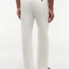 Pantaloni fără nasturi din amestec de bumbac și in Pantaloni fără nasturi din amestec de bumbac și in
