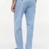 Pantaloni fără nasturi din amestec de bumbac și in Pantaloni fără nasturi din amestec de bumbac și in