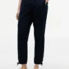 Pantaloni fără nasturi din amestec de in și bumbac Pantaloni fără nasturi din amestec de in și bumbac