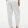Pantaloni fără nasturi din amestec de in și bumbac Pantaloni fără nasturi din amestec de in și bumbac
