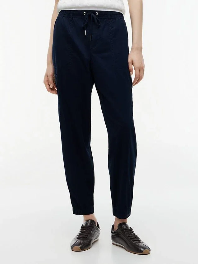 Pantaloni jogger cargo din bumbac elastic Pantaloni jogger cargo din bumbac elastic