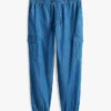 Pantaloni jogger cargo din bumbac elastic Pantaloni jogger cargo din bumbac elastic