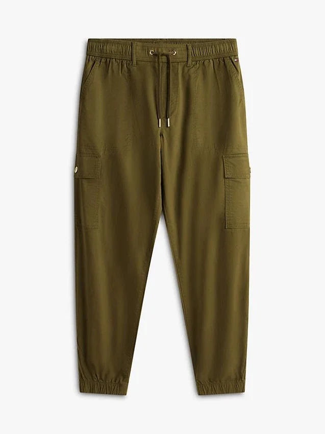 Pantaloni jogger cargo din bumbac elastic Pantaloni jogger cargo din bumbac elastic