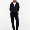 Pantaloni jogger relaxați, uni