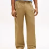 Pantaloni largi cu pliuri, cu textură de hârtie Pantaloni largi cu pliuri, cu textură de hârtie