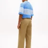Pantaloni largi cu pliuri, cu textură de hârtie Pantaloni largi cu pliuri, cu textură de hârtie