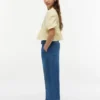Pantaloni largi din cambric pentru copii, fără nasturi