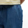 Pantaloni largi din cambric pentru copii, fără nasturi