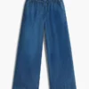 Pantaloni largi din cambric pentru copii, fără nasturi
