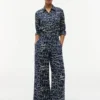 Pantaloni largi din in, fără nasturi