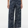 Pantaloni largi din in, fără nasturi