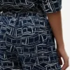 Pantaloni largi din in, fără nasturi