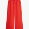 Pantaloni largi din in, fără nasturi
