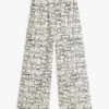 Pantaloni largi din in, fără nasturi