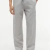 Pantaloni relaxați din amestec de bumbac și in