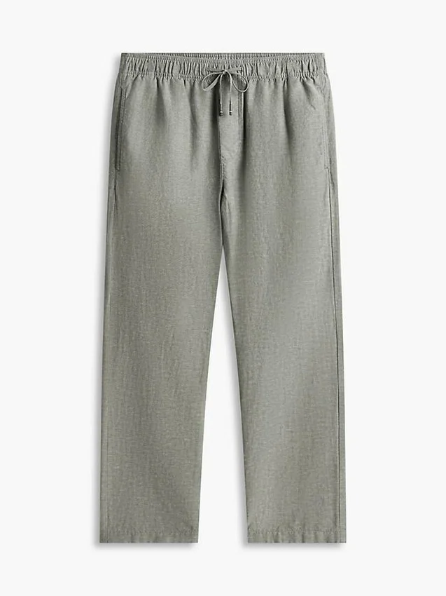 Pantaloni relaxați din amestec de bumbac și in Pantaloni relaxați din amestec de bumbac și in