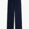 Pantaloni relaxați din amestec de lână ușoară Seersucker Pantaloni relaxați din amestec de lână ușoară Seersucker