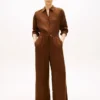 Pantaloni relaxați din in, fără nasturi Pantaloni relaxați din in, fără nasturi