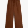 Pantaloni relaxați din in, fără nasturi Pantaloni relaxați din in, fără nasturi