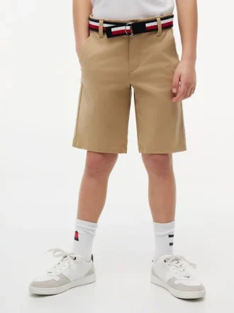 Pantaloni scurți chino cu curele pentru copii