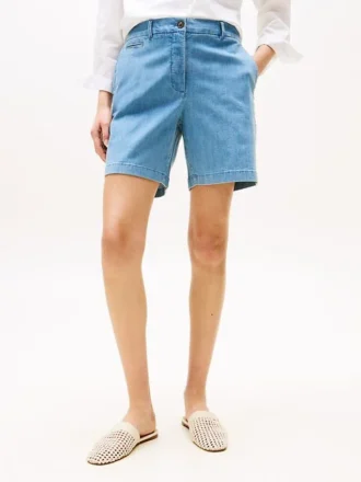 Pantaloni scurți chino elastici de 7″