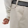 Pantaloni scurți chino elastici, largi, cu curele, pentru copii