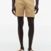 Pantaloni scurți cu croială regular, imprimeu cu ancore, lungime 7″