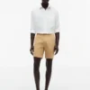 Pantaloni scurți cu croială regular, imprimeu cu ancore, lungime 7″