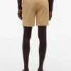 Pantaloni scurți cu croială regular, imprimeu cu ancore, lungime 7″