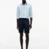 Pantaloni scurți cu croială regular, imprimeu cu steaguri de navigație, lungime 9″ Pantaloni scurți cu croială regular, imprimeu cu steaguri de navigație, lungime 9″