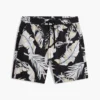Pantaloni scurți cu croială regular, imprimeu tropical, lungime 7″ Pantaloni scurți cu croială regular, imprimeu tropical, lungime 7″