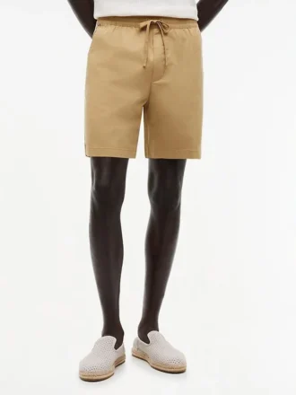 Pantaloni scurți cu croială regular, spălați în fabrică, lungime 7″