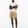 Pantaloni scurți cu croială regular, spălați în fabrică, lungime 7″ Pantaloni scurți cu croială regular, spălați în fabrică, lungime 7″