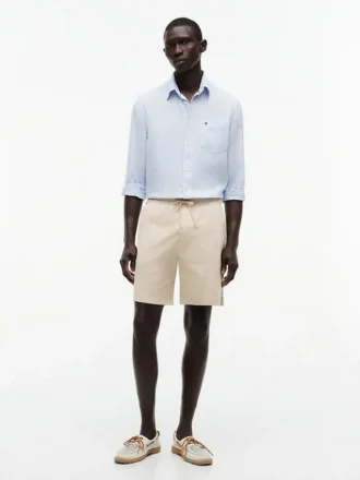 Pantaloni scurți cu croială regular, spălați în fabrică, lungime 7″