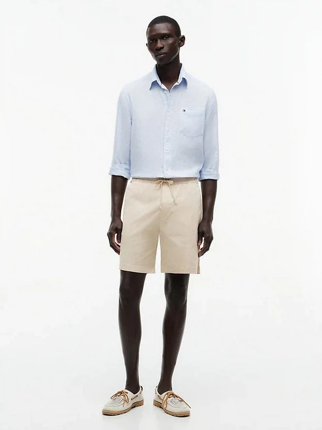 Pantaloni scurți cu croială regular, spălați în fabrică, lungime 7″ Pantaloni scurți cu croială regular, spălați în fabrică, lungime 7″