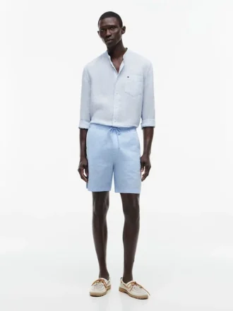 Pantaloni scurți cu croială regular, spălați în fabrică, lungime 7″ Pantaloni scurți cu croială regular, spălați în fabrică, lungime 7″
