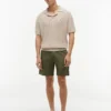Pantaloni scurți cu croială regular, spălați în fabrică, lungime 7″ Pantaloni scurți cu croială regular, spălați în fabrică, lungime 7″