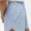 Pantaloni scurți cu dungi din seersucker pentru copii