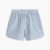 Pantaloni scurți cu dungi din seersucker pentru copii