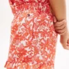Pantaloni scurți cu volane și imprimeu tropical pentru copii Pantaloni scurți cu volane și imprimeu tropical pentru copii