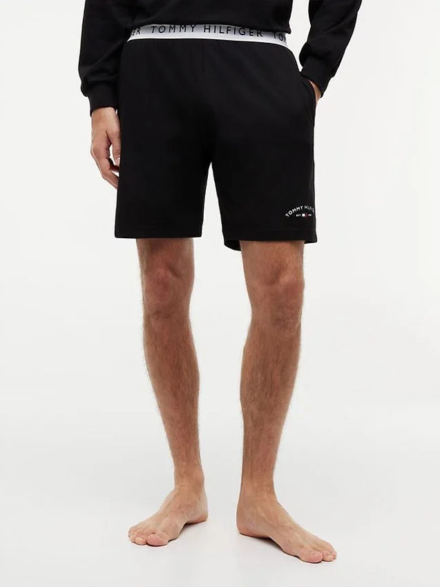 Pantaloni scurți de dormit cu logo Hilfiger Pantaloni scurți de dormit cu logo Hilfiger